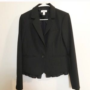 Ann Taylor Blazer with Ruffle Hem